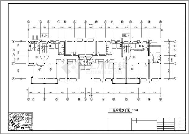 江苏某高层住宅楼给排水系统图-图二