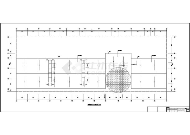 内蒙古民族运动馆网架结构设计施工图-图二
