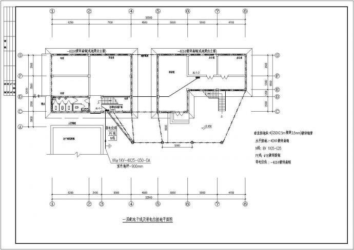某二层办公楼电气设计图纸，含电气设计说明_图1