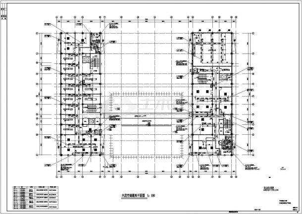 某六层公共行政办公楼空调通风及消防系统设计施工图（VRV系统）-图二