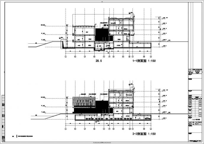 【上海】五层框架结构办公楼结构施工图（含建筑图）_图1