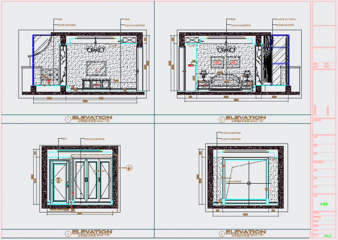 【浙江】某4层简约欧式风格别墅装修设计施工图（含效果图）_图1