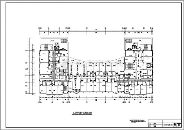 某8层酒店暖通空调通风设计施工图纸-图一