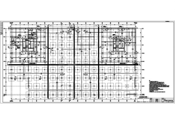 【吉林】30层框架核心双塔双筒超高层商住楼结构施工图（含建筑图）-图二