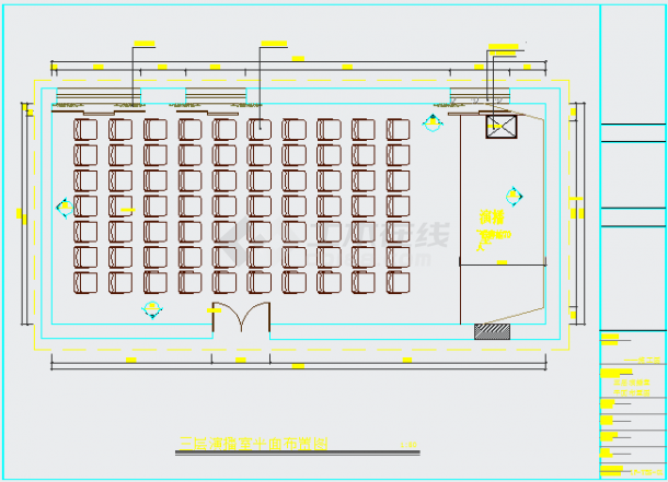 【黑龙江】某创意园现代风格咖啡厅装修设计施工图（含效果）-图一