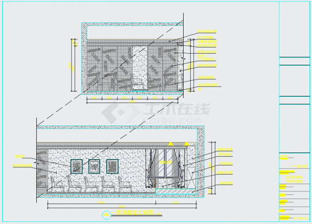 【黑龙江】某创意园现代风格咖啡厅装修设计施工图（含效果）-图二