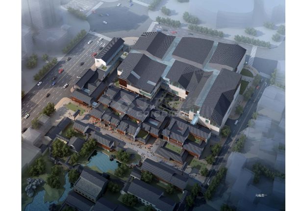 [南京]高层古典风格多业态商业综合体建筑设计方案文本-图二