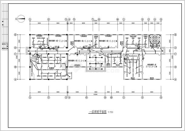 某区域中小学教学办公楼电气CAD参考图-图二