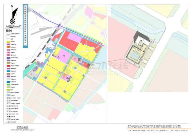 [四川]L型现代风格标准化农贸市场单体建筑设计方案文本-图一