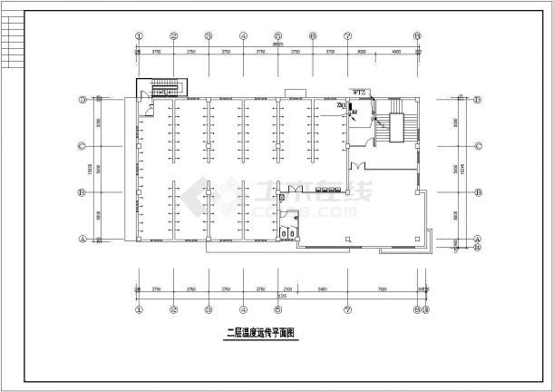 某市公寓浴室电气系统施工图-图二