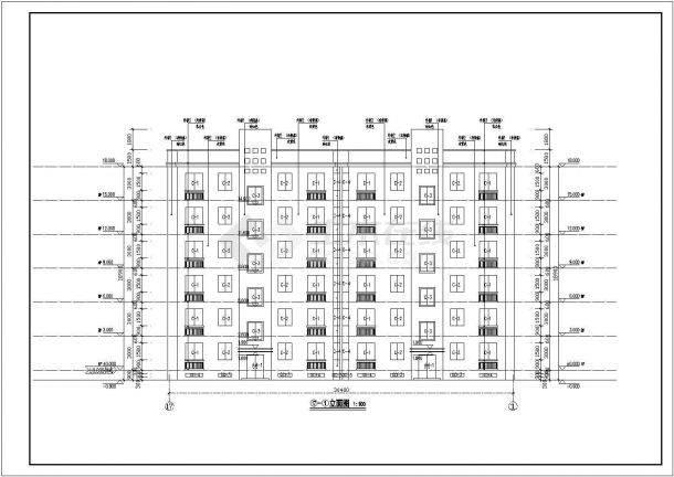 甲级设计院六层砖混建筑结构住宅结构施工图-图二