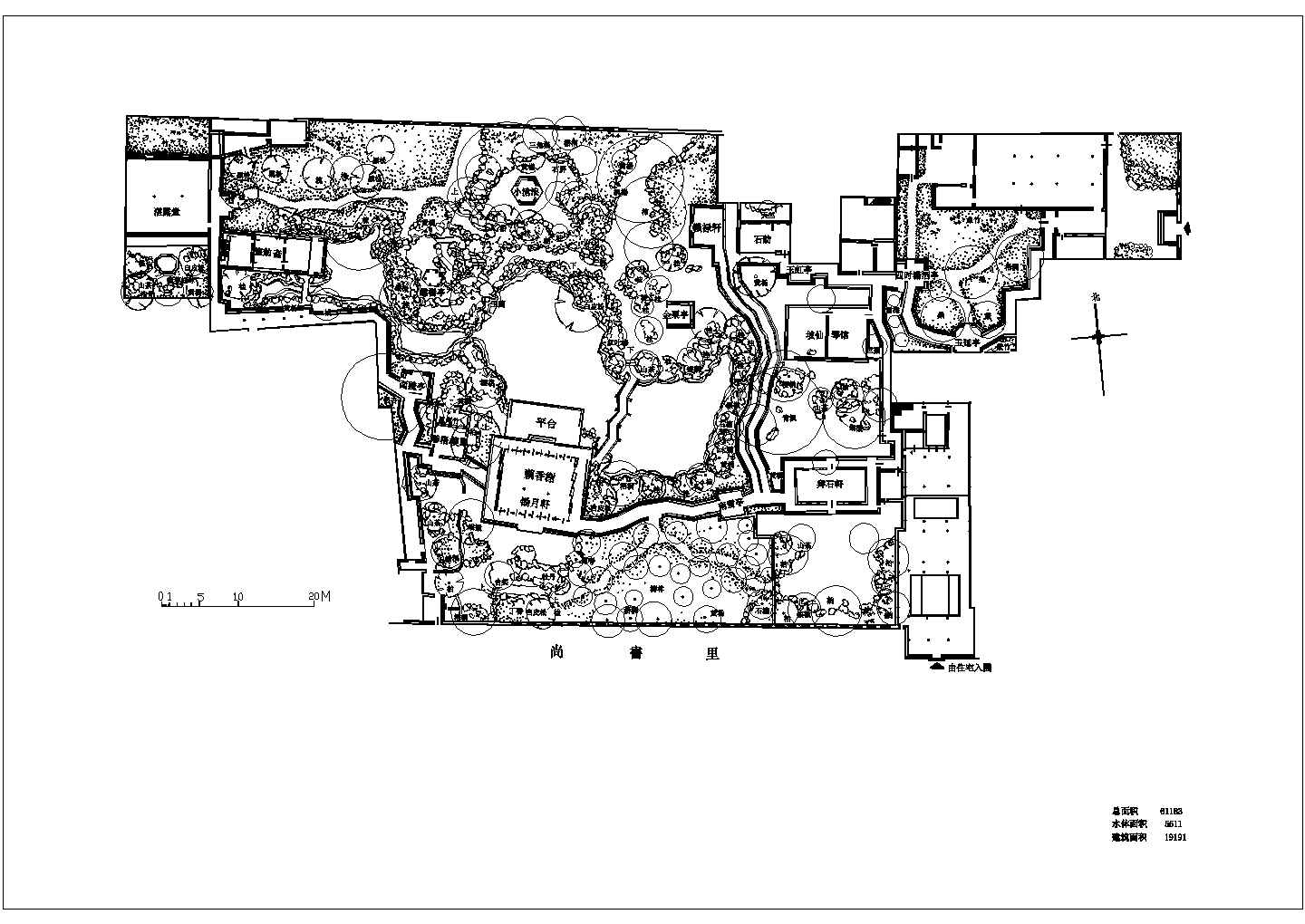 苏州古典园林之怡园cad总平面图