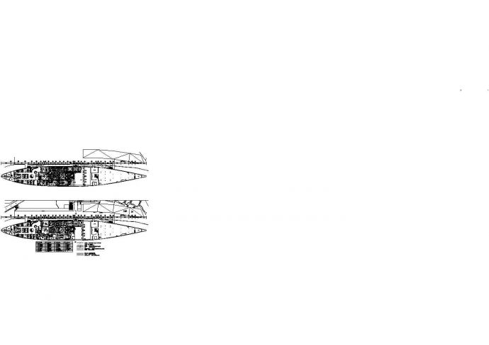 钢结构船体豪华游轮电气设计平面图_图1