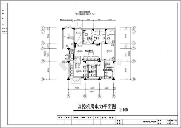 监控机房电气设计图（容量均按5KW）-图二