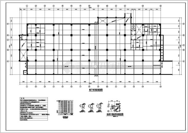 某八层框架结构宾馆结构设计施工图-图一