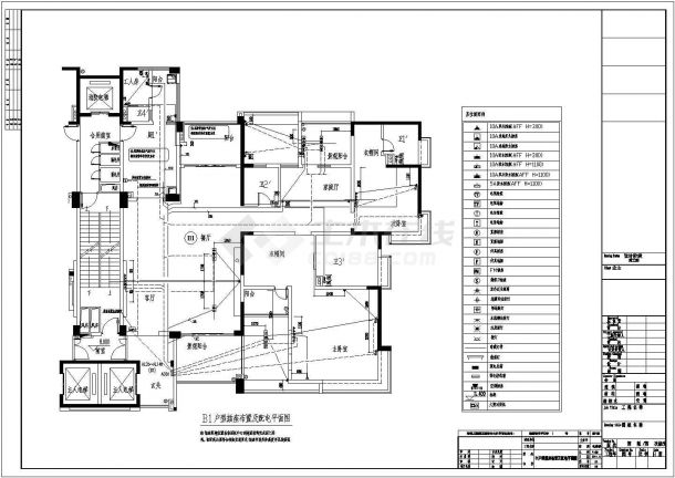 某小区住宅楼电气图纸（含设计说明，共13张）-图二