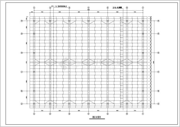 某地方7度管桁架布置CAD基础套图-图一