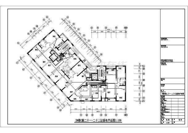 某住宅小区全套电气图纸，含电气设计说明-图一