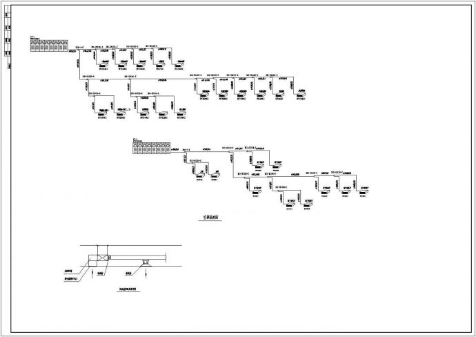 辽宁某光廊空调系统设计图（地上一层）_图1