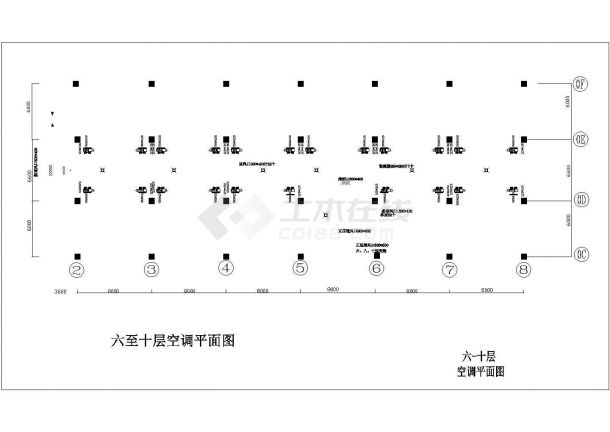河南某酒店空调系统平面图（共6张图纸）-图二