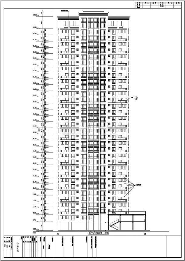 莆田市城厢区某小区32层住宅建筑设计施工图-图二