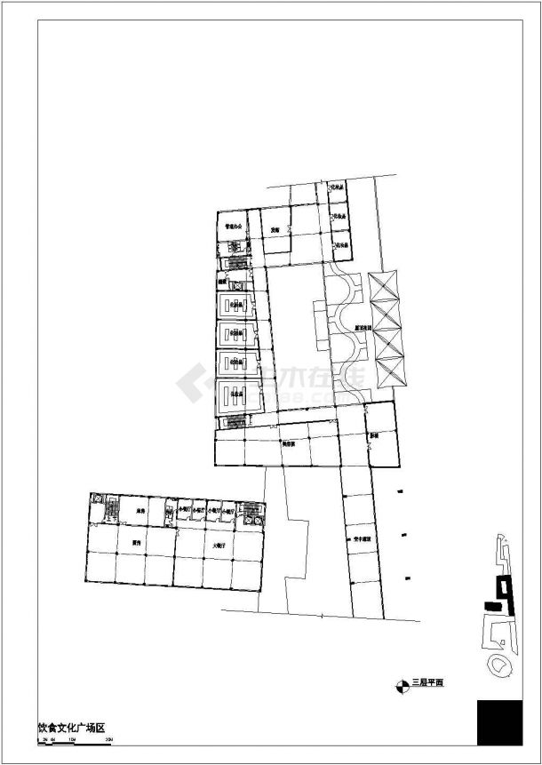 浙江某六层步行商业街规划及建筑方案设计（高二十五米初设图）VIP-图二