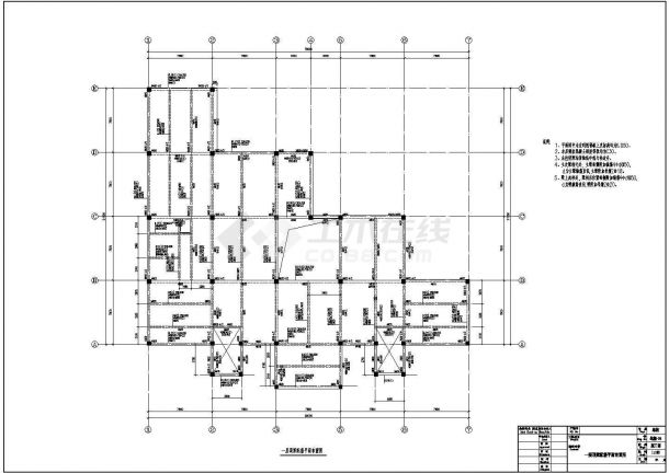 某单层食堂结构设计图（共11张图纸）-图一