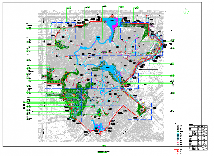 某地公园园林景观规划设计施工图纸_图1