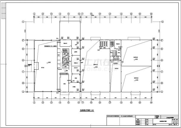 某二层砖混结构汽车4S店给排水设计图-图二