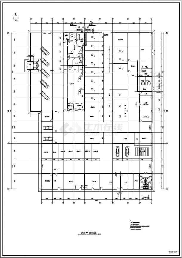 [四川]汽车展厅空调系统设计施工图（多联式VRV空调系统）-图一