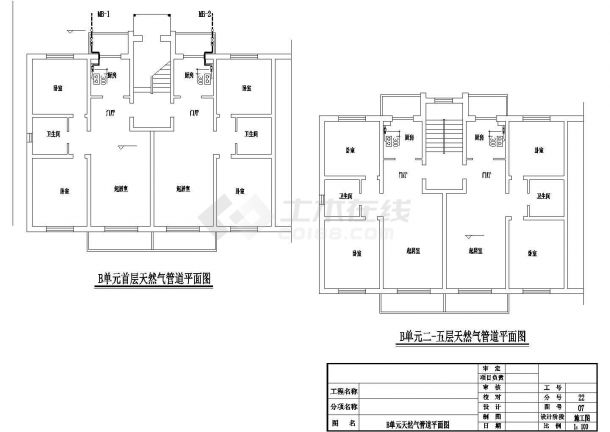 天津某住宅天然气工程图纸（含设计说明）-图一