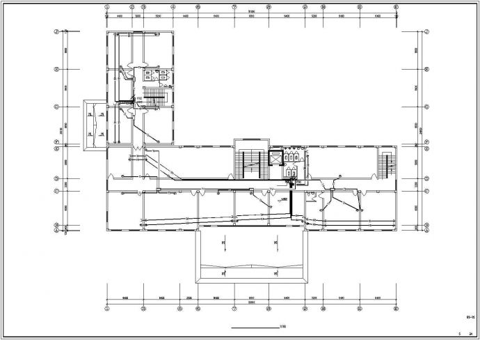 某7层建筑办公楼电气CAD图_图1