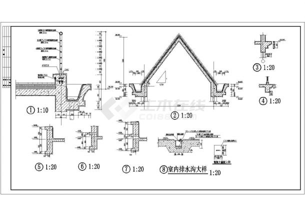 十一层框架结构住宅楼建筑施工图，地下一层-图一