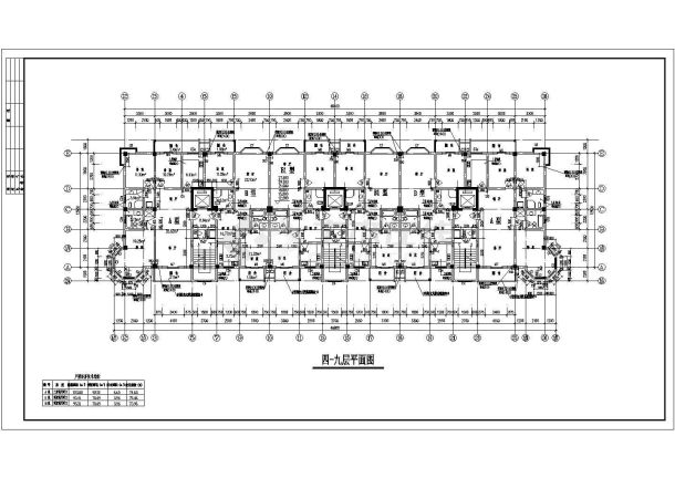 十一层框架结构住宅楼建筑施工图，地下一层-图二