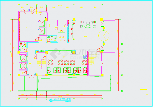【江苏】某五层五星级现代风格商务宾馆装修设计施工图-图一