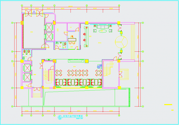 【江苏】某五层五星级现代风格商务宾馆装修设计施工图_图1