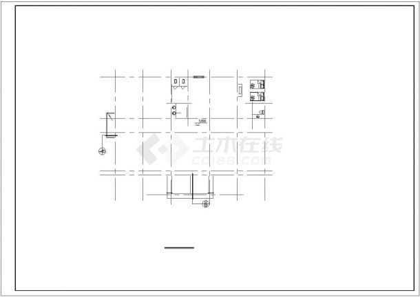 某三层砌体结构办公楼建筑施工图纸（建筑、结构）-图二