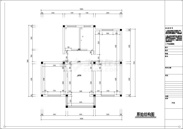 某现代时尚两居室婚房装修设计施工图（含实景图）-图一