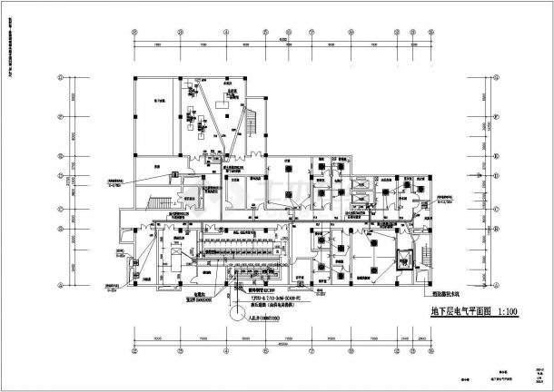 某医院11层综合楼全套电气施工图-图一