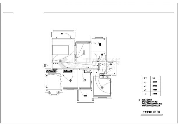 欧式风格四居室家装设计施工图（含效果图）-图一
