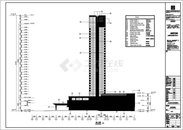 沈阳29层框剪结构嘉里中心香格里拉饭店建筑初步设计图纸-图二