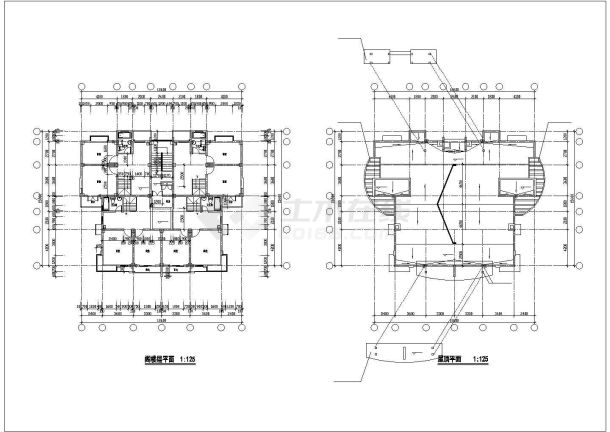 某地金玉良园小区多层住宅楼建筑设计施工图-图二