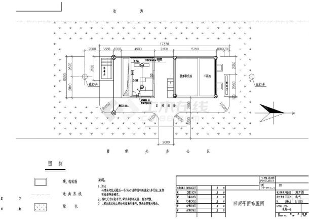 某污水处理站电气设计cad图纸-图二