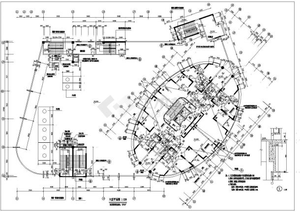 某地高层框架结构建筑设计全套施工-图二