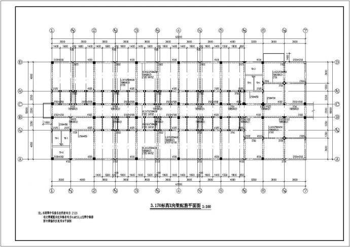 某坡屋面宿舍结构图，共13张图纸_图1
