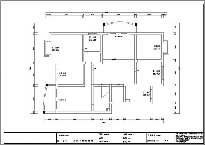 纯中式住宅家装设计施工图（附效果图）_图1