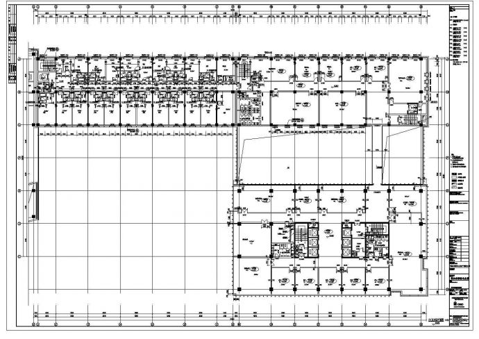 鄂尔多斯市某电信局办公楼建筑设计方案图纸_图1