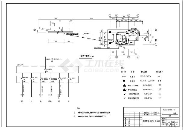 西北某工厂单层门卫室电气规划CAD示意图-图二