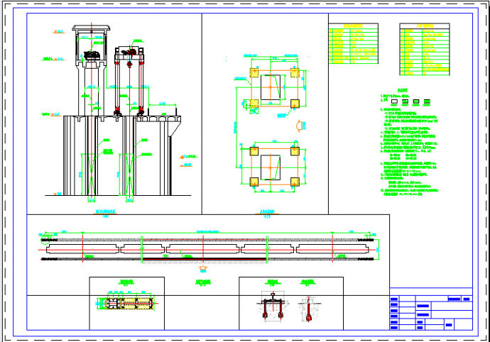 闸坝12.0×5.91-5.4m设计图纸_图1