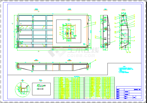 闸坝12.0×5.91-5.4m设计图纸-图二